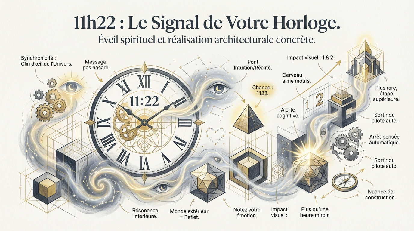 Horloge affichant 11h22