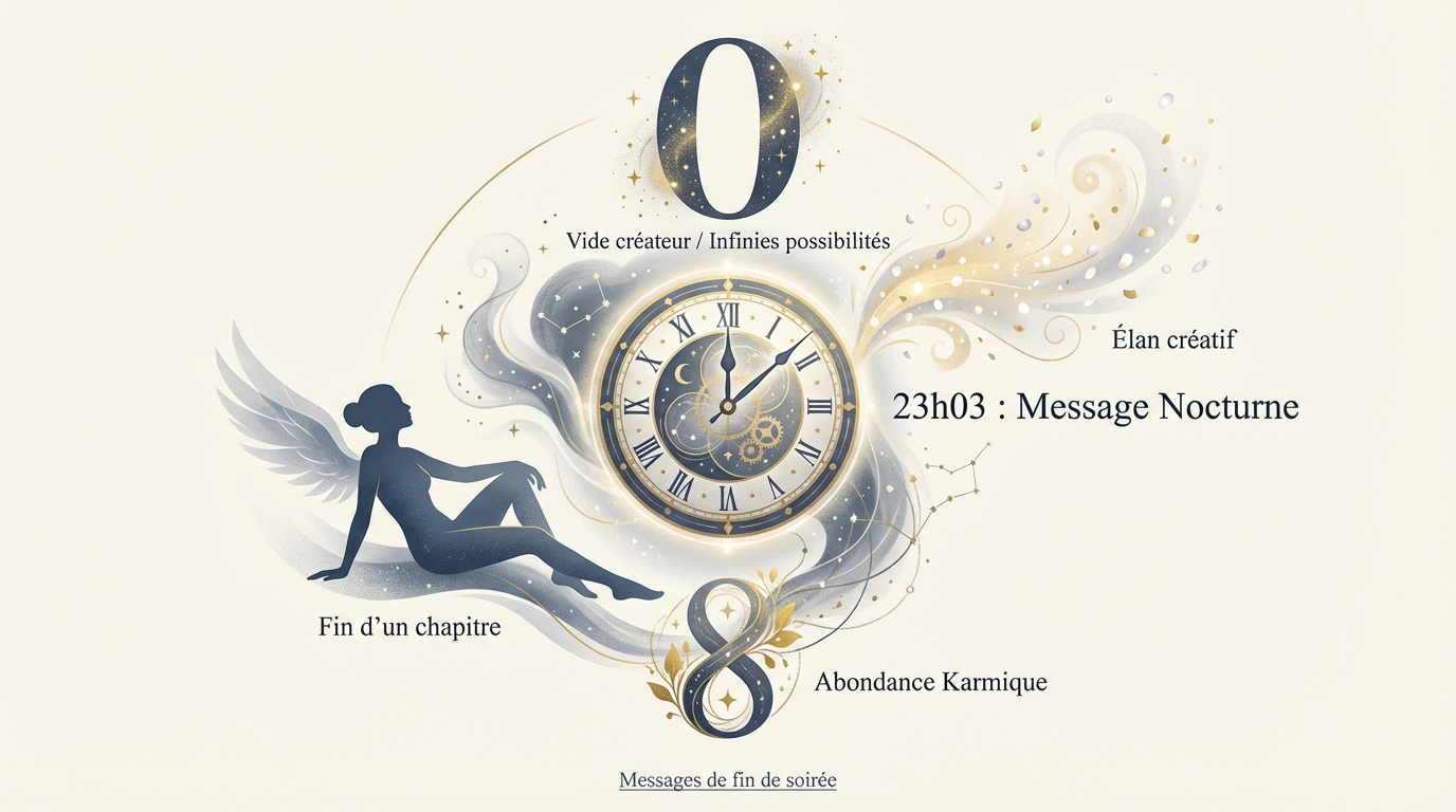 Heure miroir 23h03 et spiritualité