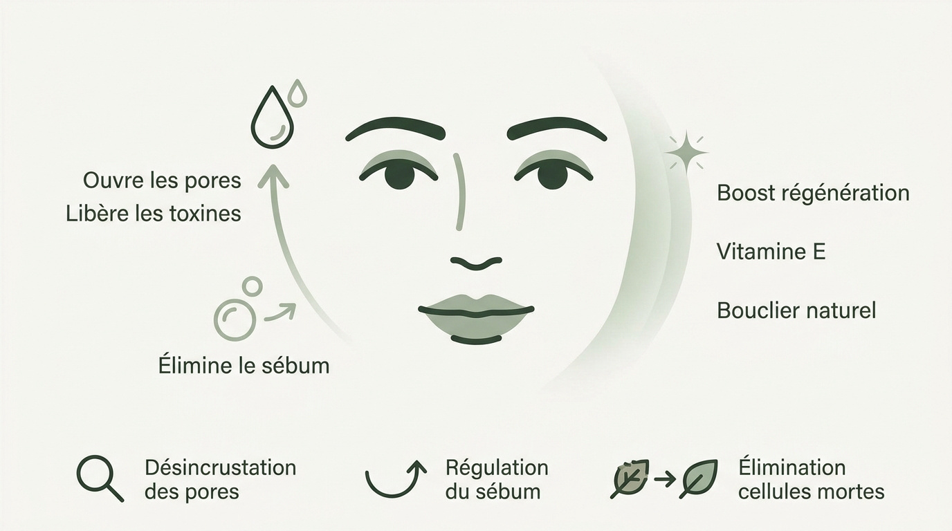 Soin du visage au savon noir naturel