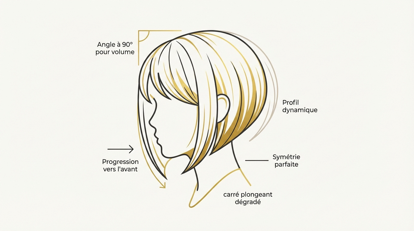 Technique du carré plongeant dégradé