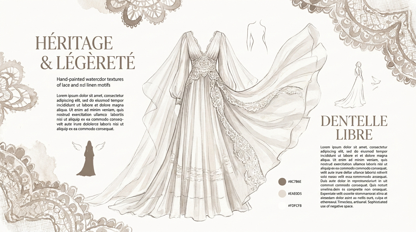 Robe blanche bohème longue fluide en dentelle héritage historique
