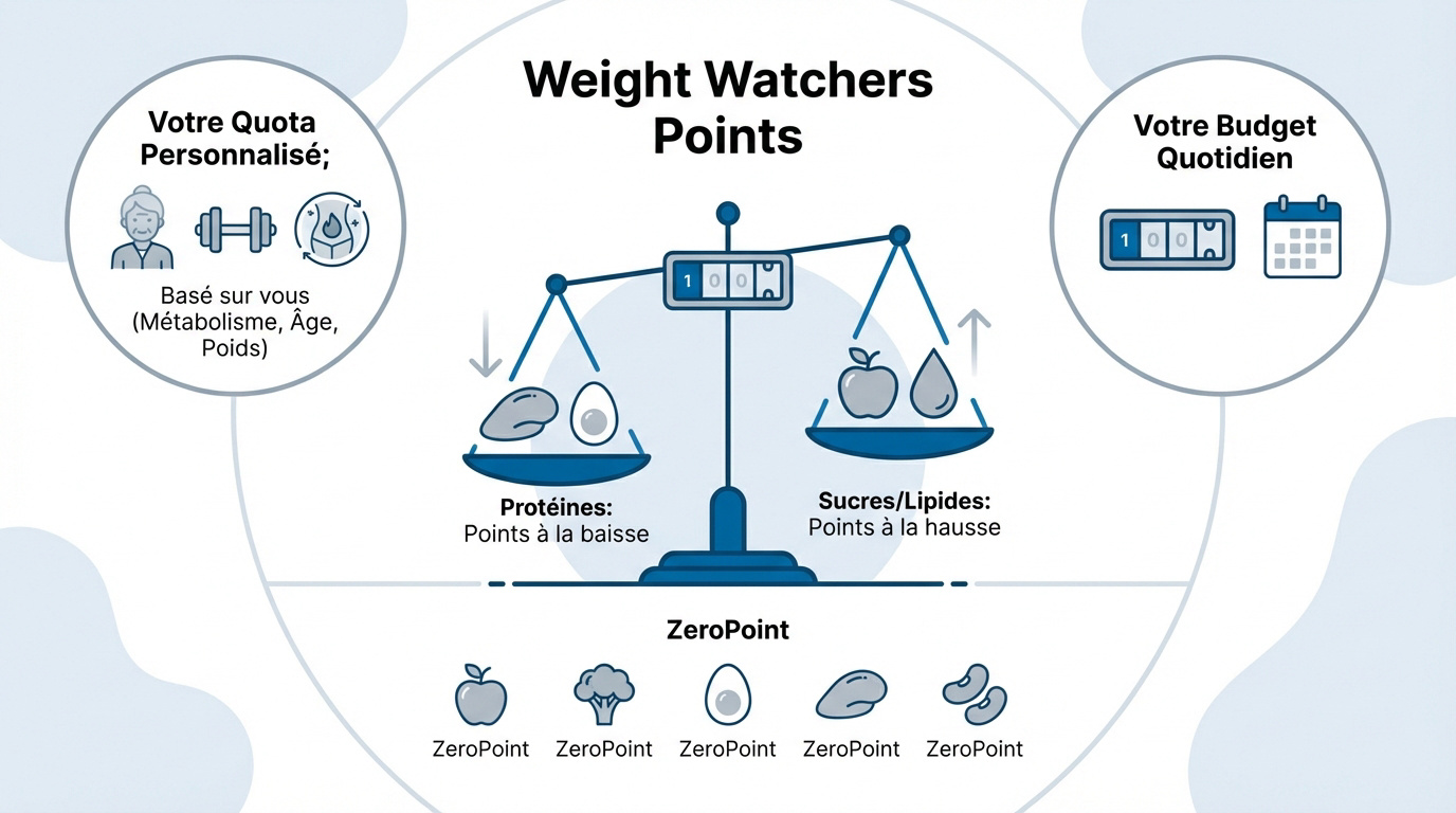 Infographie budget points Weight Watchers