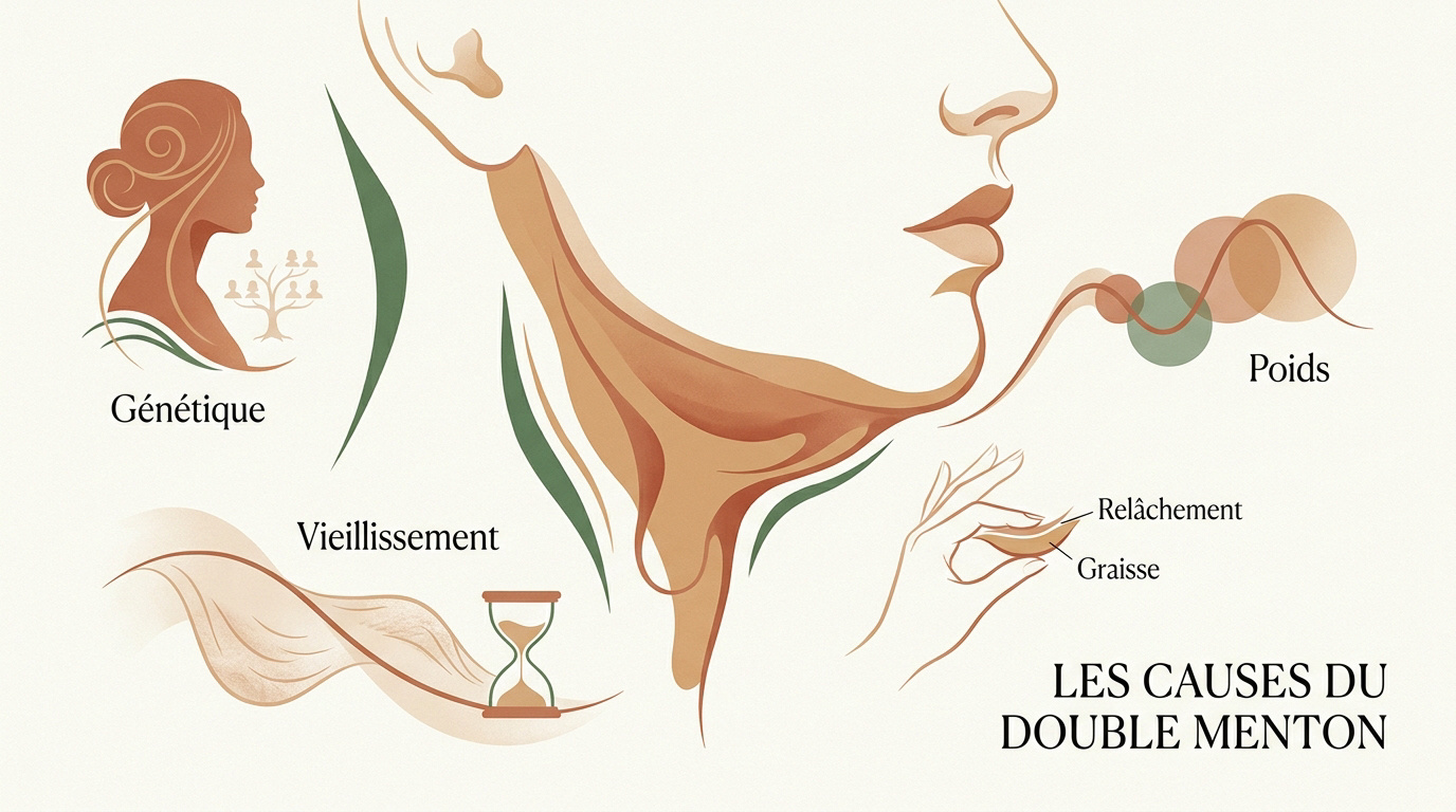 Causes du double menton