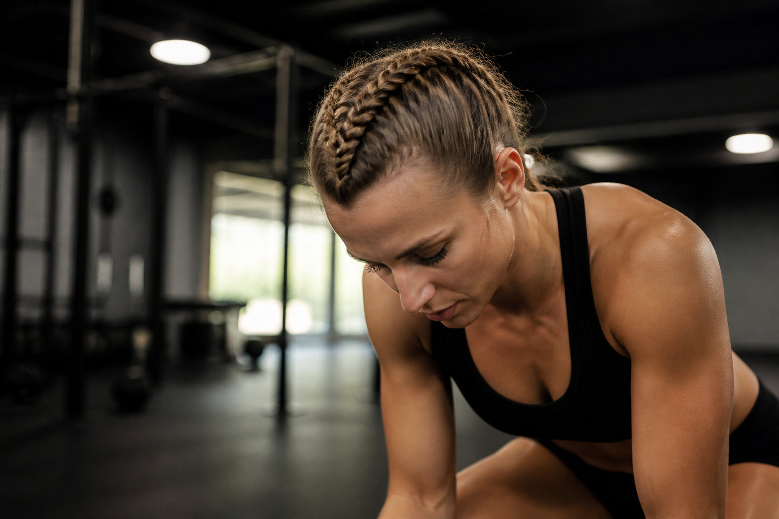 9. La tresse hollandaise inversée pour le sport