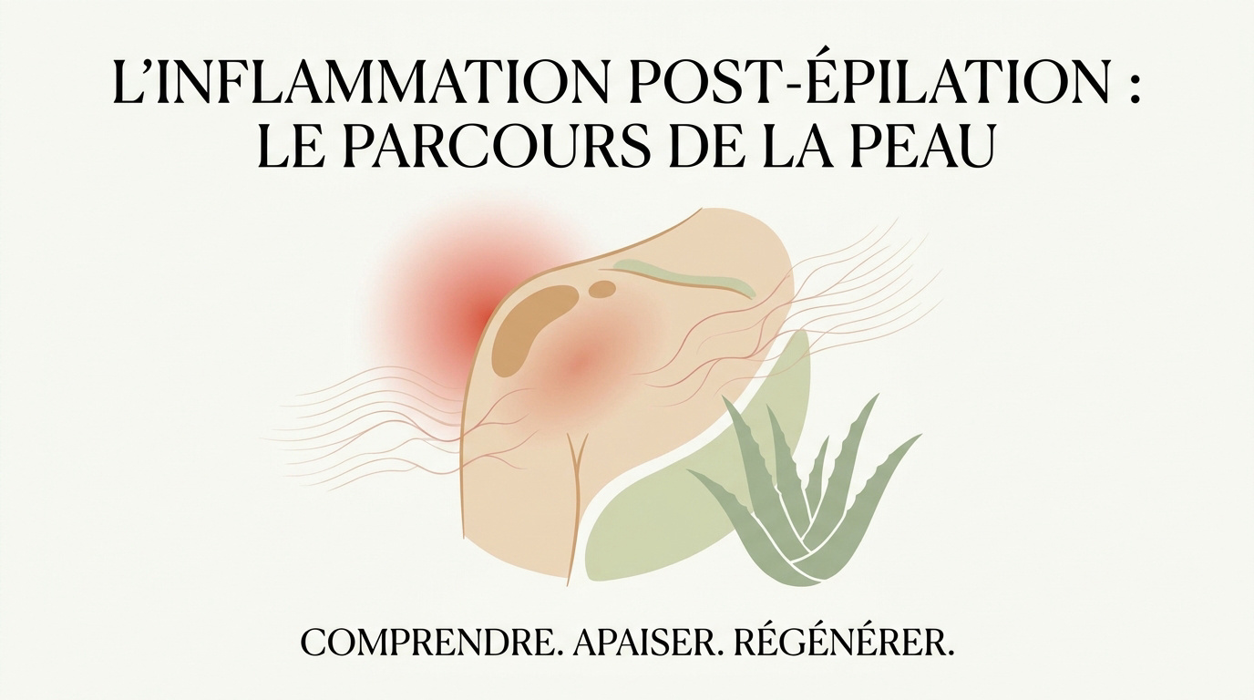 Réaction inflammatoire cutanée post-épilation